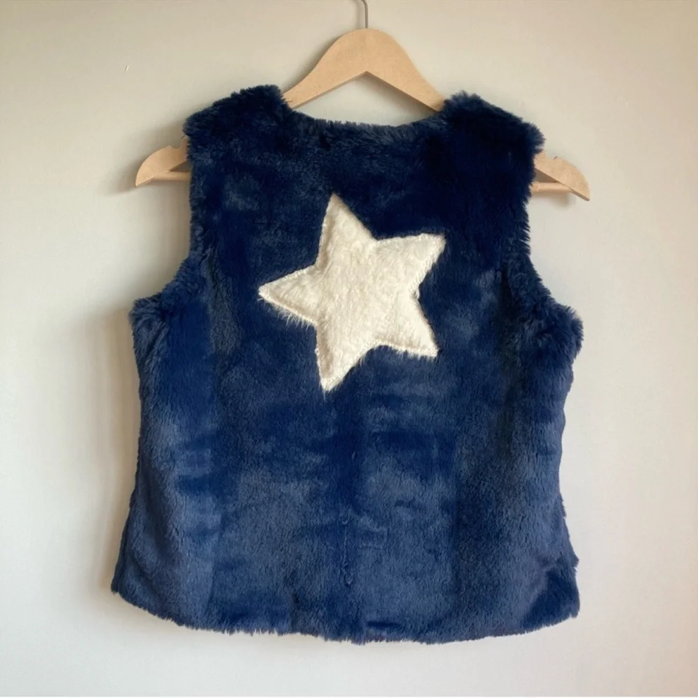 NWT Mini Boden Faux Fur Vest Size 11-12Y